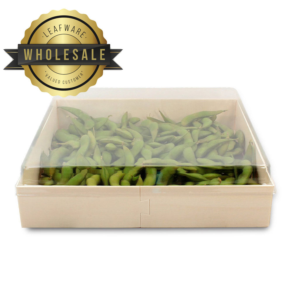 WHOLESALE POPLAR Collection 7" Square Pop Up Tray LIDS ONLY (200 cou