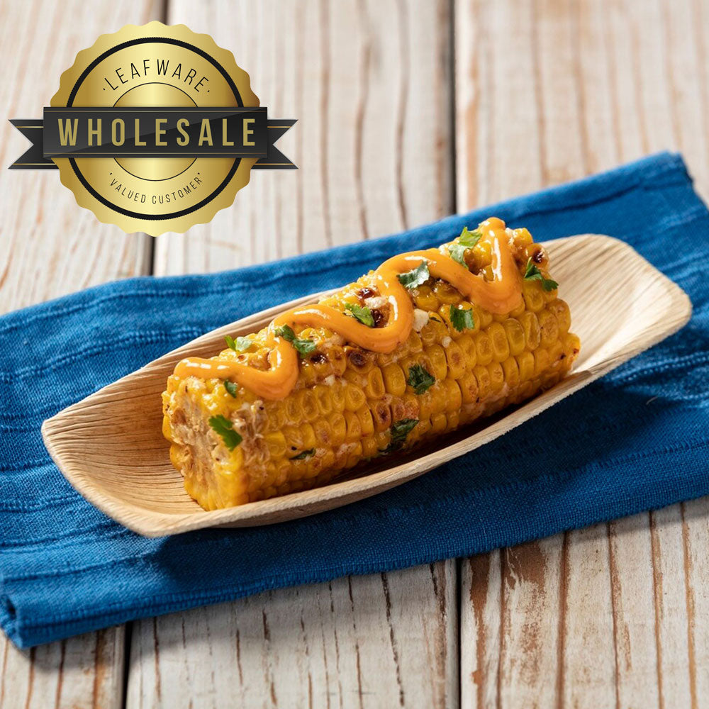 3.5" x 5" Mini Palm Leaf Tray (25 count) — Leafware Dinnerware